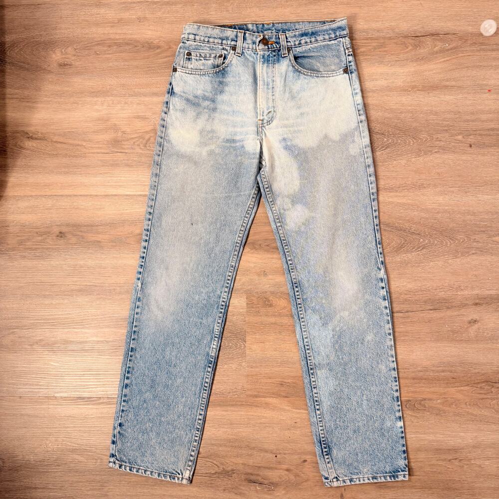 Vintage Levi’s Light Wash Straight Leg Jeans Made in USA 30” Waist